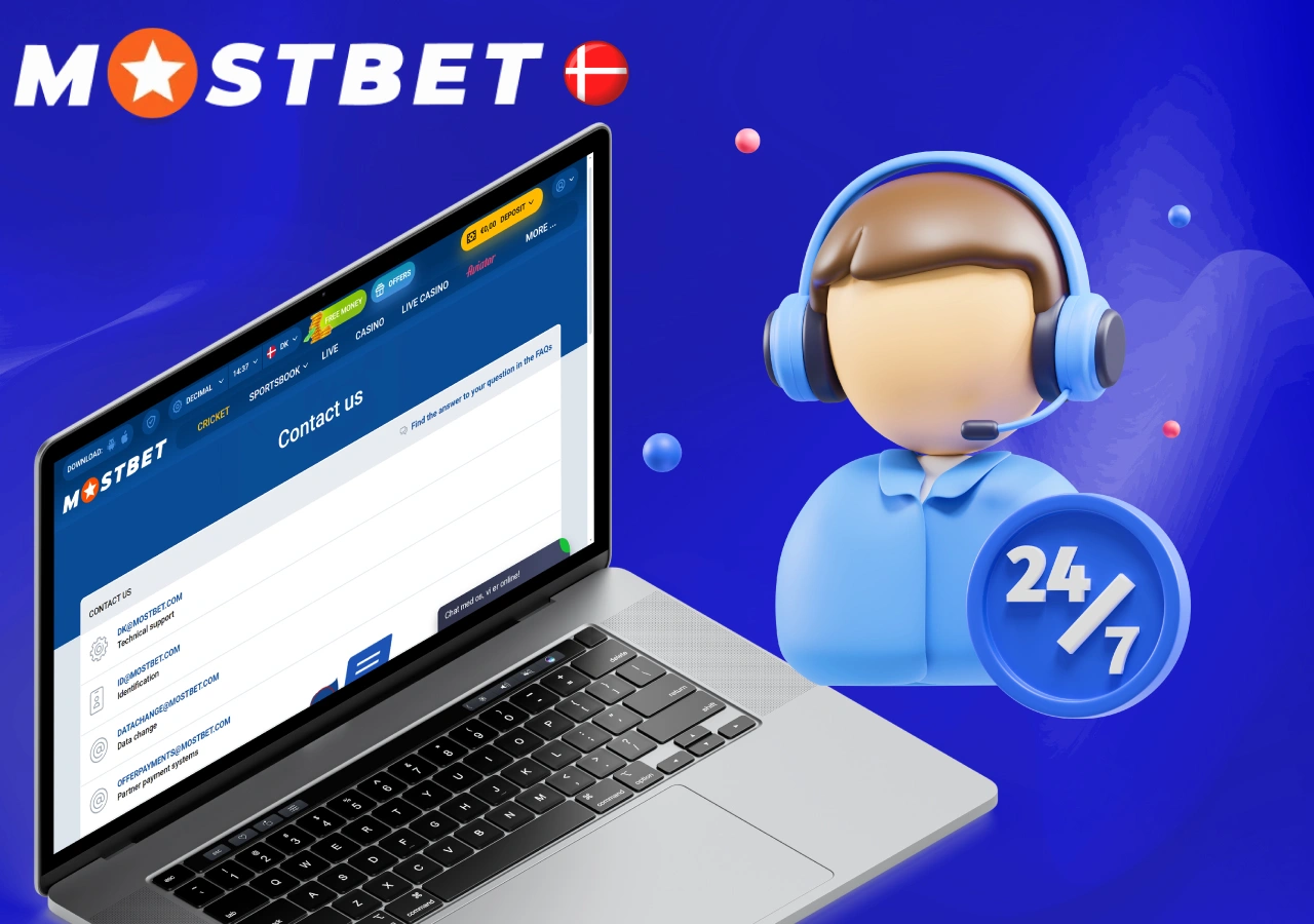 Kundesupport på Mostbet online casino