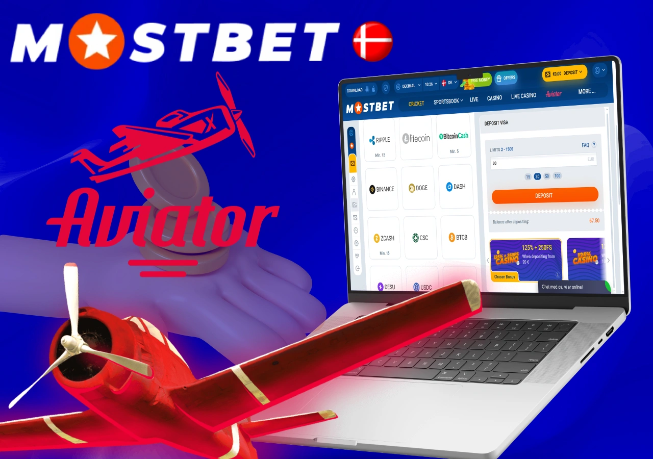 Begynd at spille Aviator på et online casino