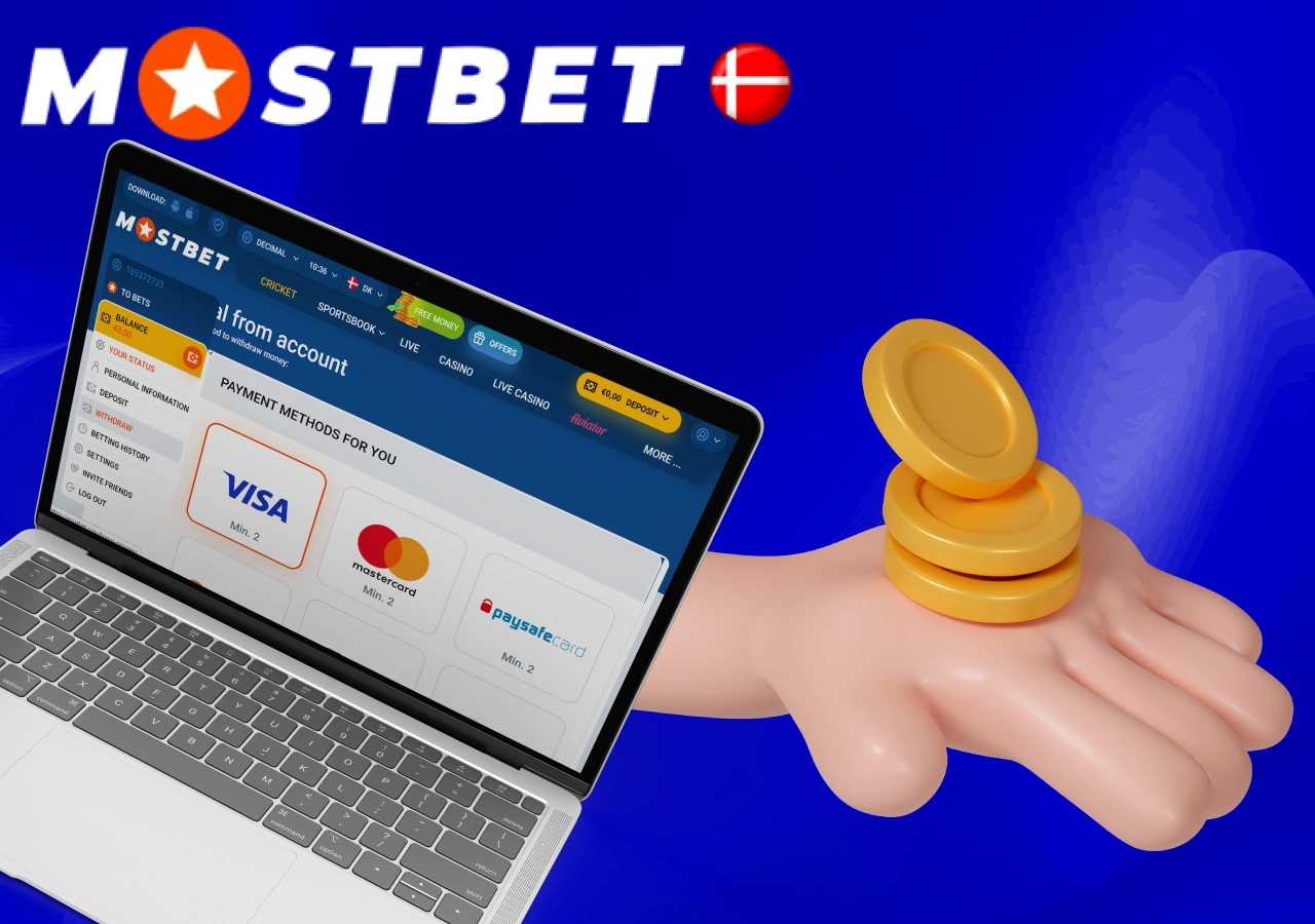 Udbetaling fra Mostbet Casino-konto